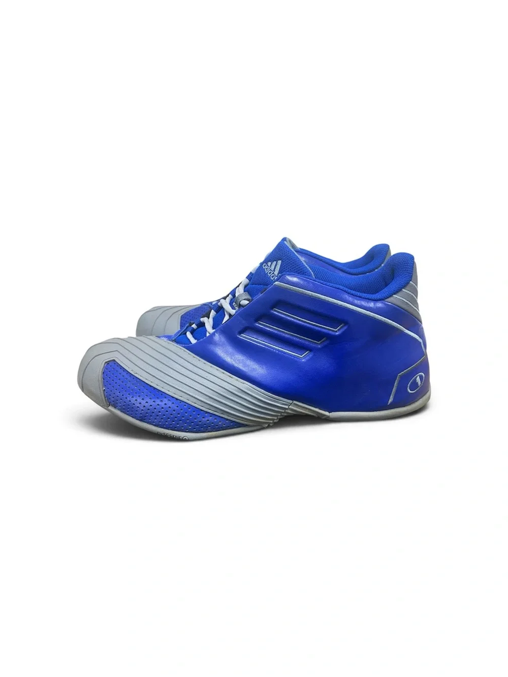 VTG 2012 Mens Royal Blue Grey Adidas NBA T-Mac 1 Retro Basketball Shoes Sz 12